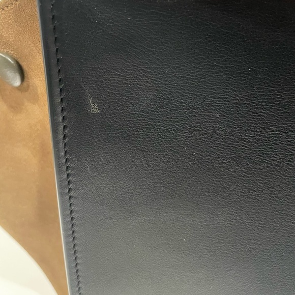 ICONIC☆Vintage Celine Trapeze - Tricolor Ivory Flap/Khaki/Black☆NWT - Picture 12 of 15